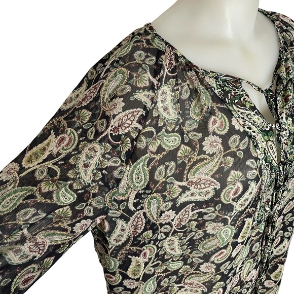 Paisley Chiffon Blouse💙 - Picture 7 of 11